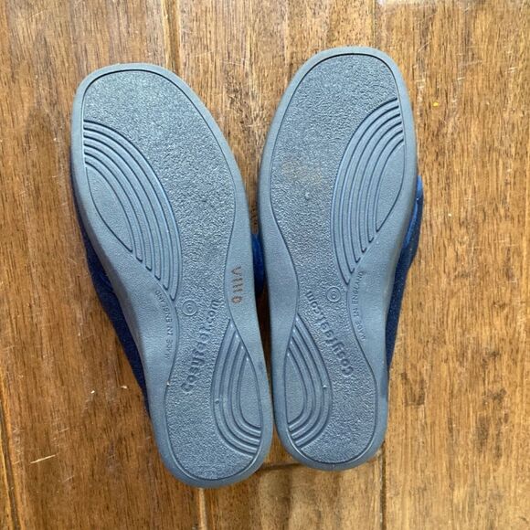 CosyFeet Richie Single Slipper Navy Women's Size 6 Extra Roomy - Picture 6 of 8